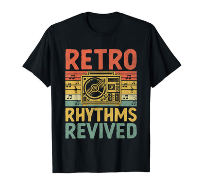 Funny Old School Dj Equipment Table T-Shirt - Minimalist Print Unisex - T-Shirt, Sweatshirt, Hoodie