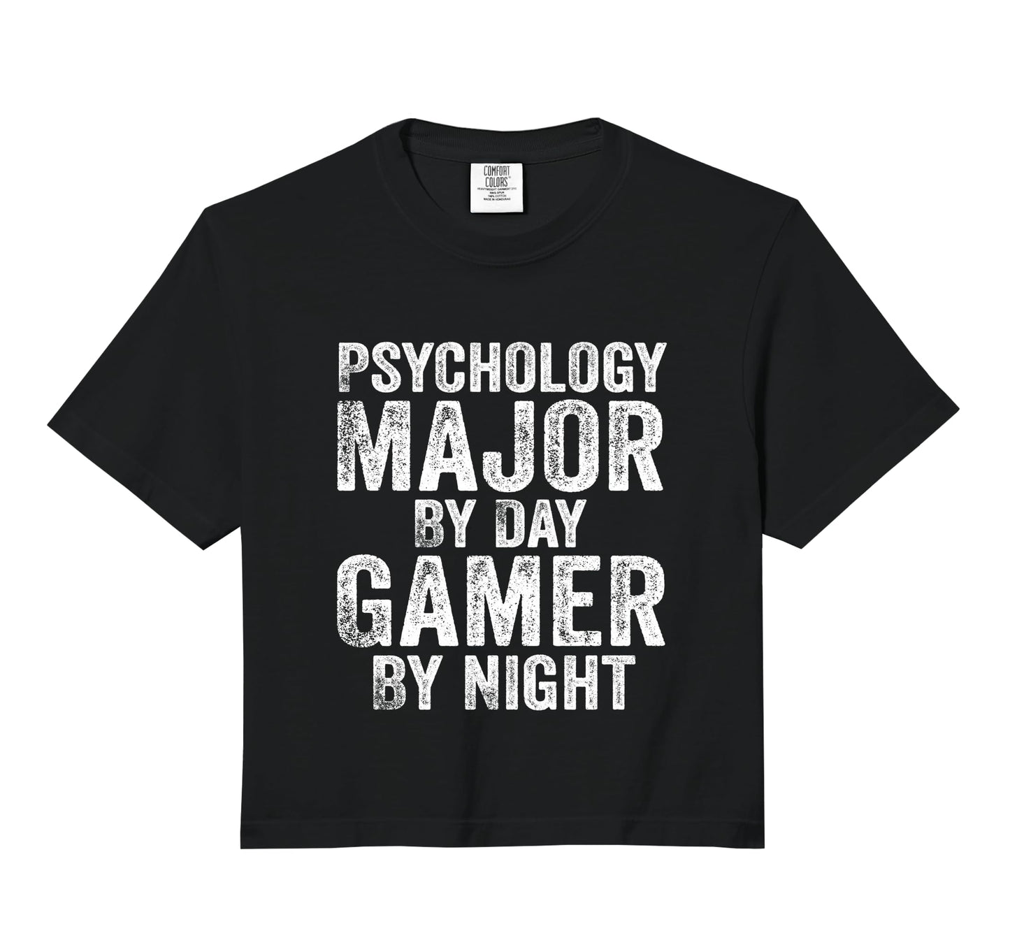 Psychology Major Day Gamer Night Gaming Hoodie - Trendy Graphic Unisex - T-Shirt, Sweatshirt, Hoodie