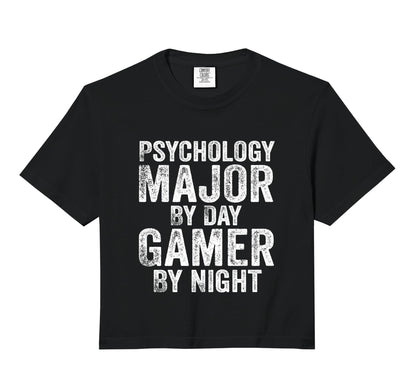 Psychology Major Day Gamer Night Gaming Hoodie - Trendy Graphic Unisex - T-Shirt, Sweatshirt, Hoodie