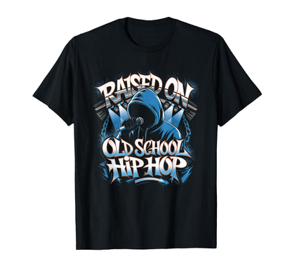 Raised Old School Hip Hop Cassette T-Shirt - Graphic Print for Adults - T-Shirt, Sweatshirt, Hoodie