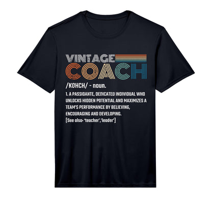 Coach Noun Definition Sports Team T-Shirt - Minimalist Print Unisex - T-Shirt, Sweatshirt, Hoodie