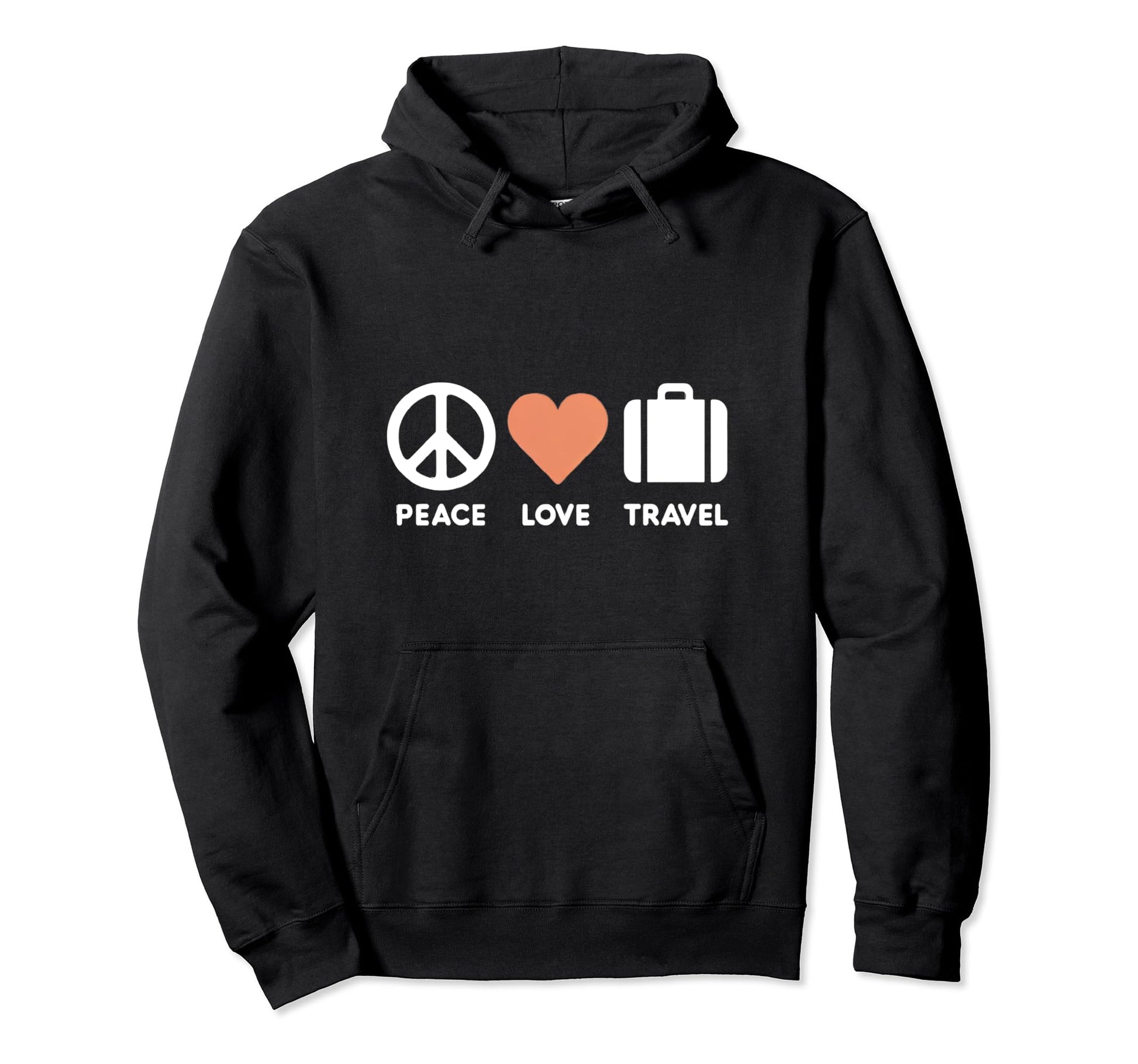 Travel Lovers Adventure Seeker Peace Hoodie - Minimalist Print Men Women - T-Shirt, Sweatshirt, Hoodie