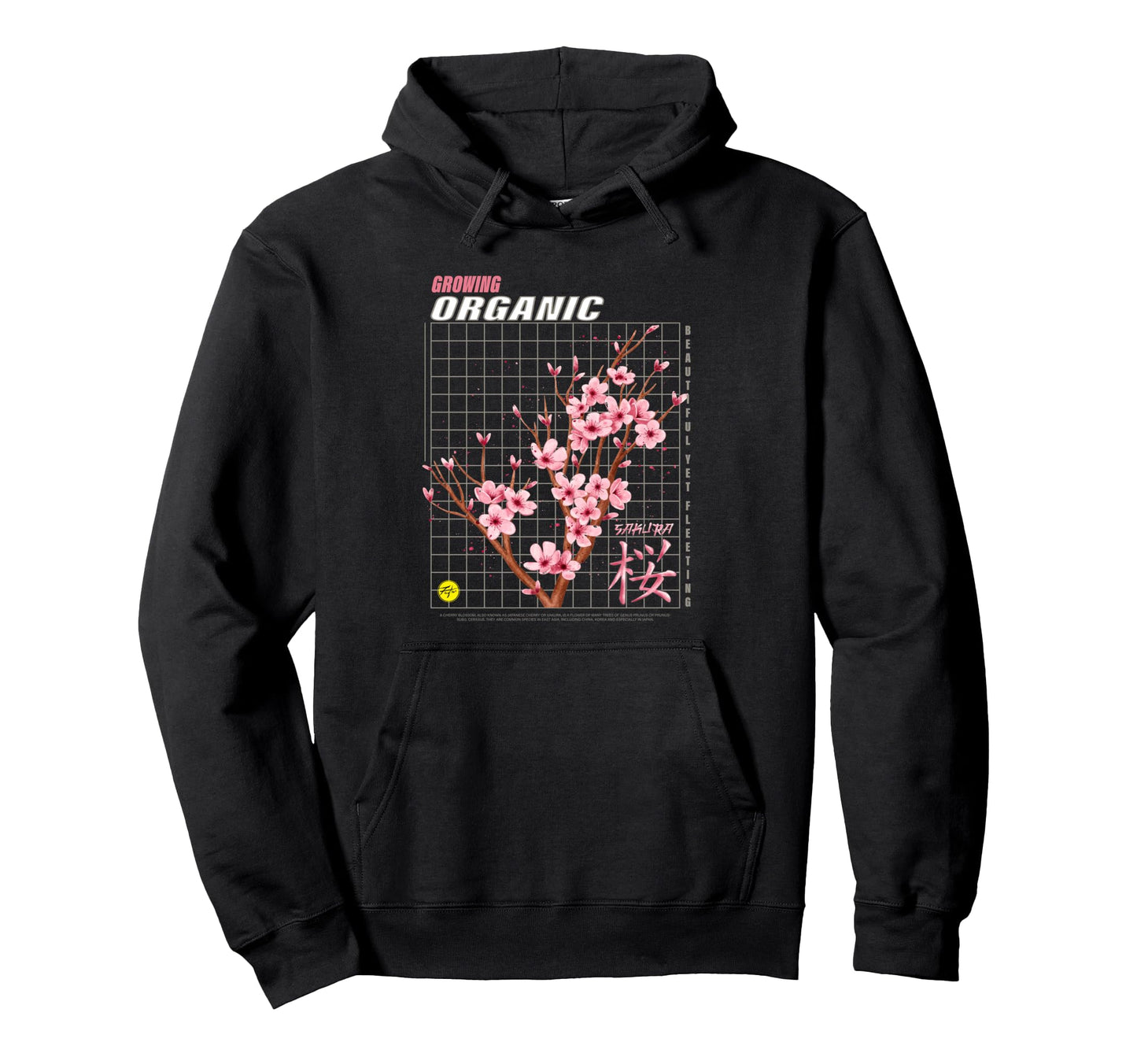 Japanese Cherry Blossom Aesthetic Hoodie - Aesthetic Graphic Men Women - T-Shirt, Sweatshirt, Hoodie