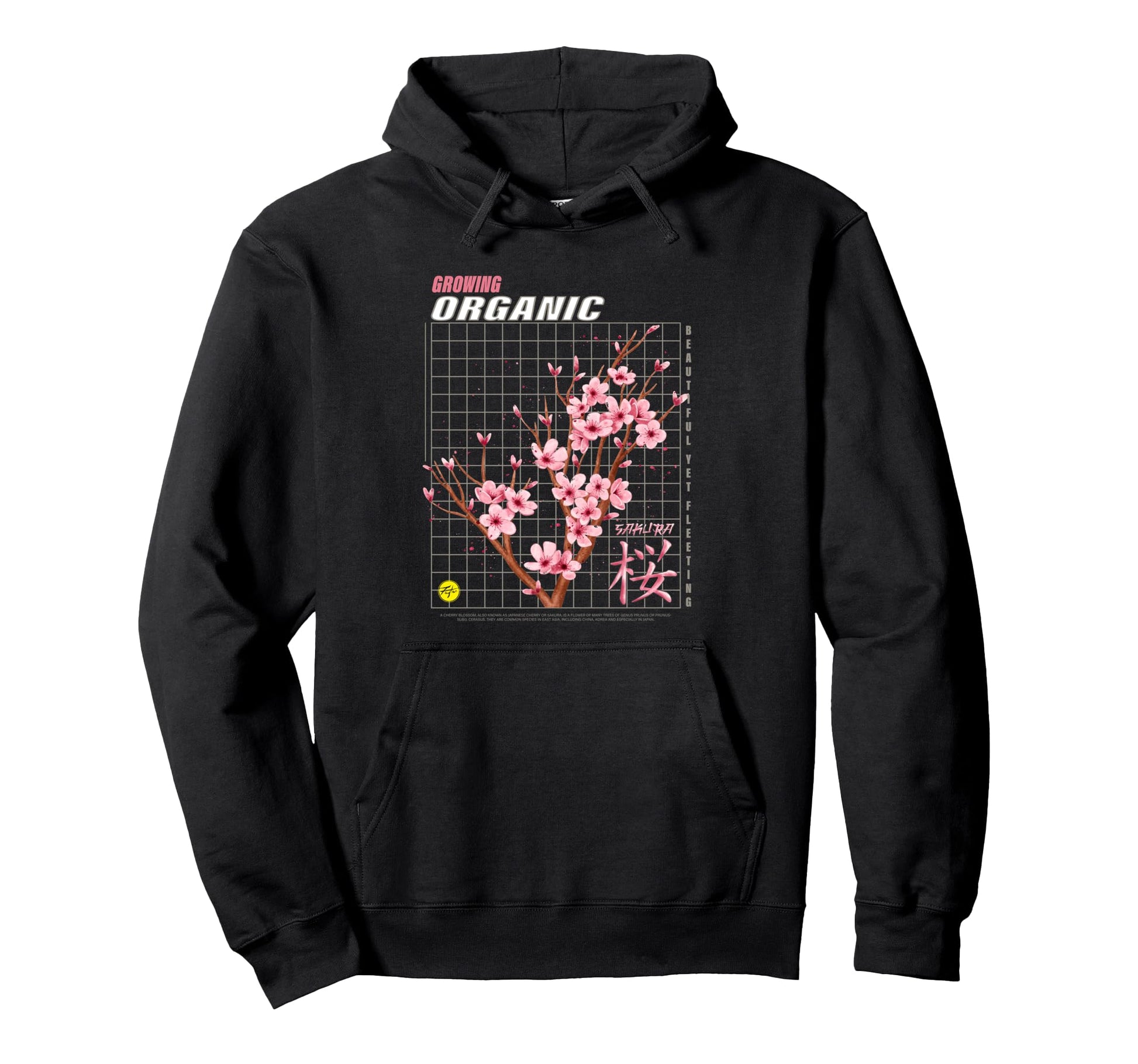 Japanese Cherry Blossom Aesthetic Hoodie - Aesthetic Graphic Men Women - T-Shirt, Sweatshirt, Hoodie