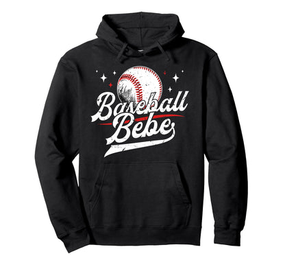 Baseball Bebe Baseball Player Bebe Hoodie - Unique Graphic for Adults - T-Shirt, Sweatshirt, Hoodie