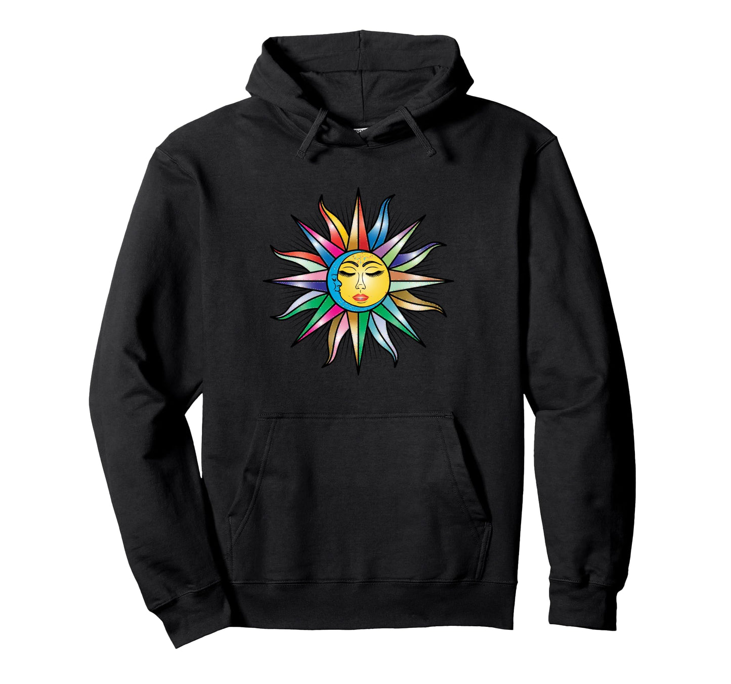 Mystic Sun Moon Mystical Aesthetic Hoodie - Fun Novelty Design for Adults - T-Shirt, Sweatshirt, Hoodie