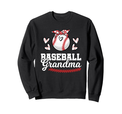 Baseball Grandma Baseball Granny Sweatshirt - Unique Graphic Unisex - T-Shirt, Sweatshirt, Hoodie