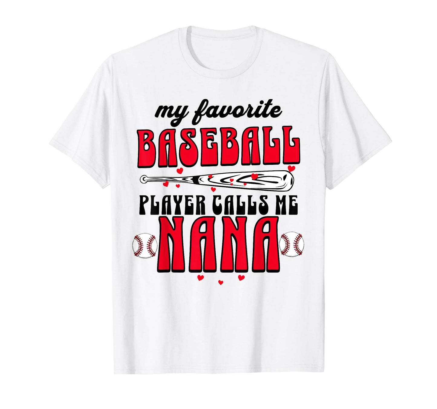 Baseball Grandma My Favorite Player T-Shirt - Custom Art Print for Adults - T-Shirt, Sweatshirt, Hoodie