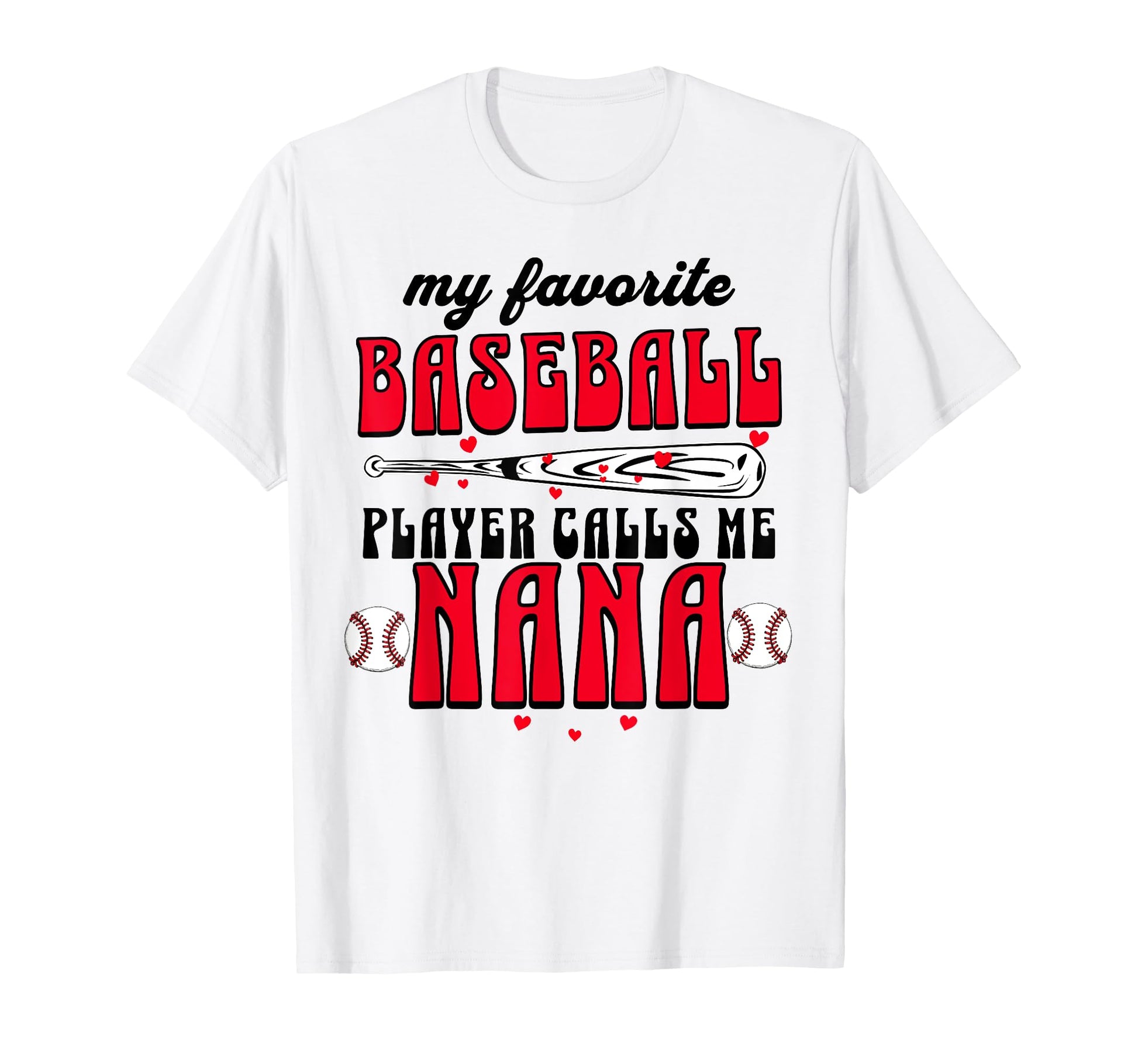 Baseball Grandma My Favorite Player T-Shirt - Custom Art Print for Adults - T-Shirt, Sweatshirt, Hoodie