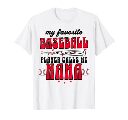 Baseball Grandma My Favorite Player T-Shirt - Custom Art Print for Adults - T-Shirt, Sweatshirt, Hoodie