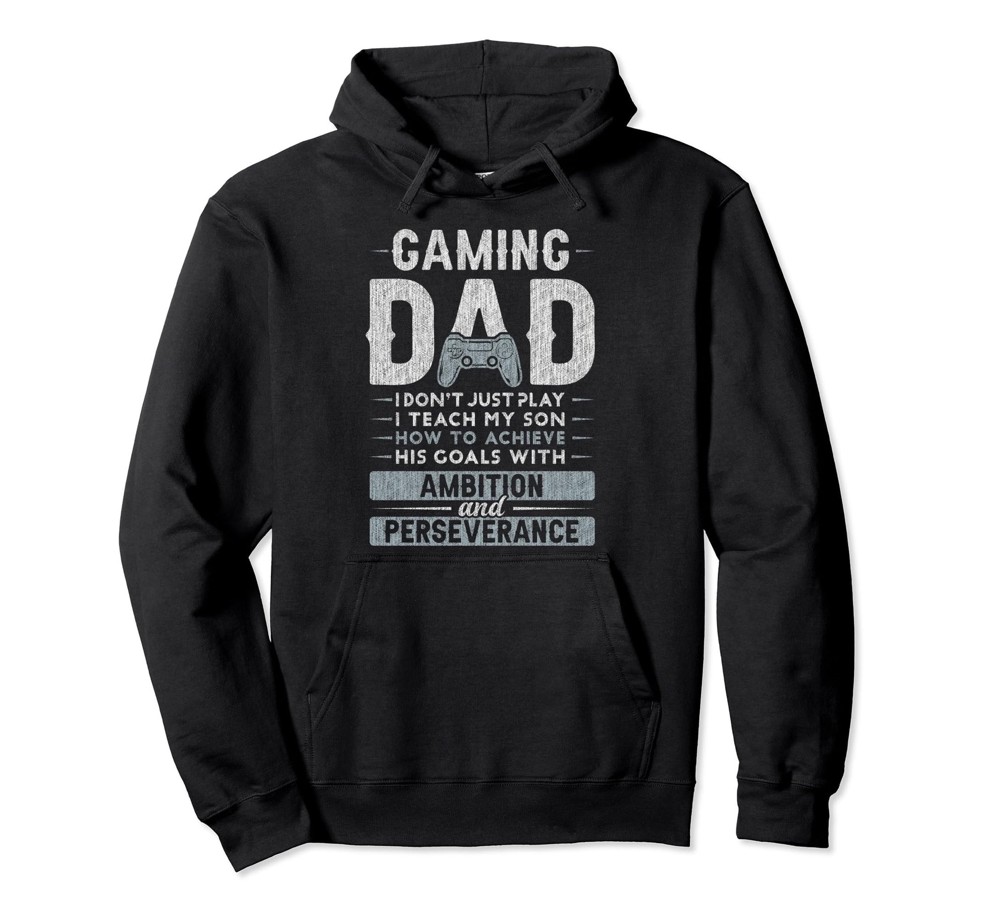 Gaming Dad Father Son Fathers Day Video Hoodie - Unique Graphic Men Women - T-Shirt, Sweatshirt, Hoodie