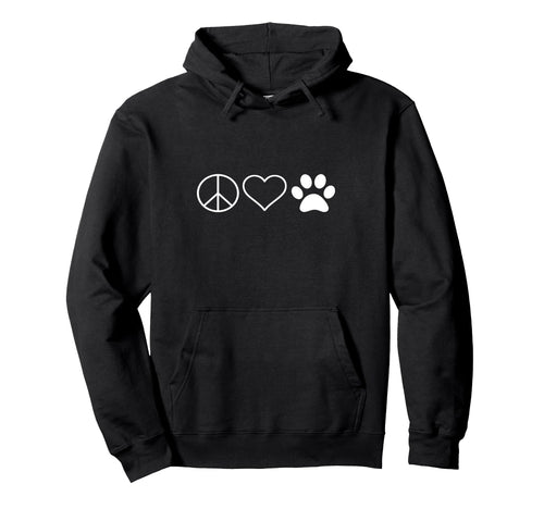 Peace Love Dogs Sweatshirt - Graphic Print for Adults - T-Shirt, Sweatshirt, Hoodie