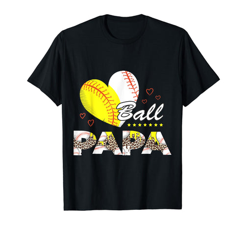 Papa Both Baseball Softball Mothers Day T-Shirt - Graphic Print for Adults - T-Shirt, Sweatshirt, Hoodie
