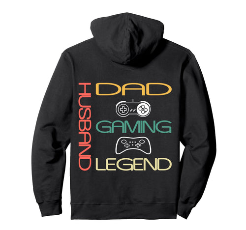Dad Video Game Legend Fathers Day Hoodie - Aesthetic Graphic Men Women - T-Shirt, Sweatshirt, Hoodie
