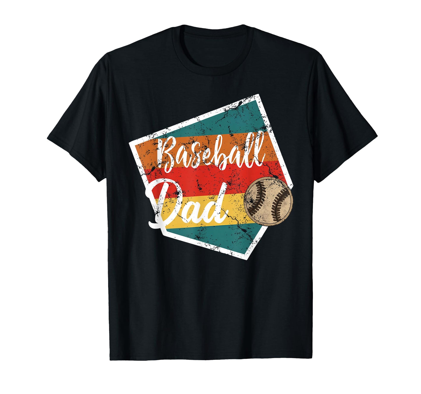 Baseball Dad Father Daddy Papa Pride T-Shirt - Graphic Print Men Women - T-Shirt, Sweatshirt, Hoodie