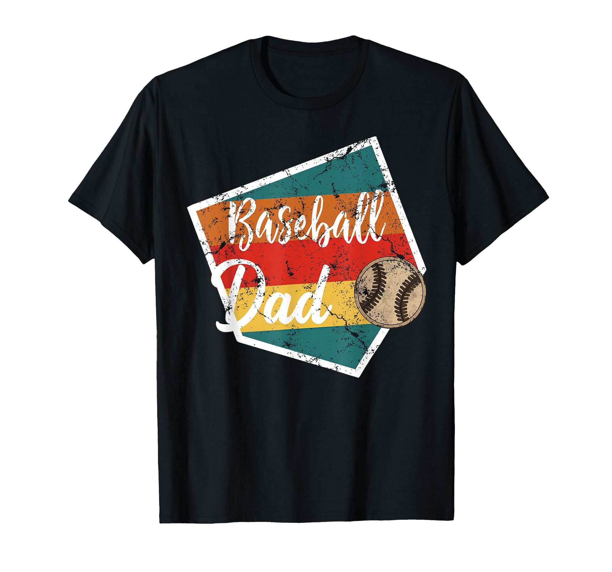 Baseball Dad Father Daddy Papa Pride T-Shirt - Graphic Print Men Women - T-Shirt, Sweatshirt, Hoodie