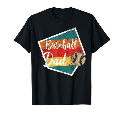 Baseball Dad Father Daddy Papa Pride T-Shirt - Graphic Print Men Women - T-Shirt, Sweatshirt, Hoodie