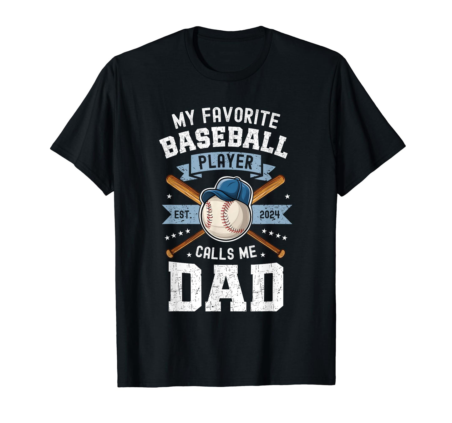 My Favorite Baseball Player Calls Me Dad T-Shirt - Minimalist Print Unisex - T-Shirt, Sweatshirt, Hoodie
