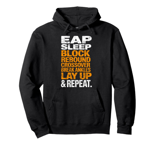 Eat Sleep Block Rebound Crossover Hoodie - Casual Everyday Wear for Adults - T-Shirt, Sweatshirt, Hoodie
