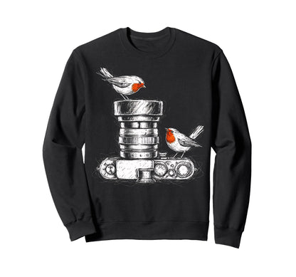 Birdwatcher Photographer Bird Sweatshirt - Novelty Apparel for Adults - T-Shirt, Sweatshirt, Hoodie