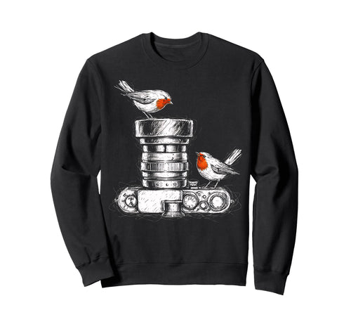 Birdwatcher Photographer Bird Sweatshirt - Novelty Apparel for Adults - T-Shirt, Sweatshirt, Hoodie