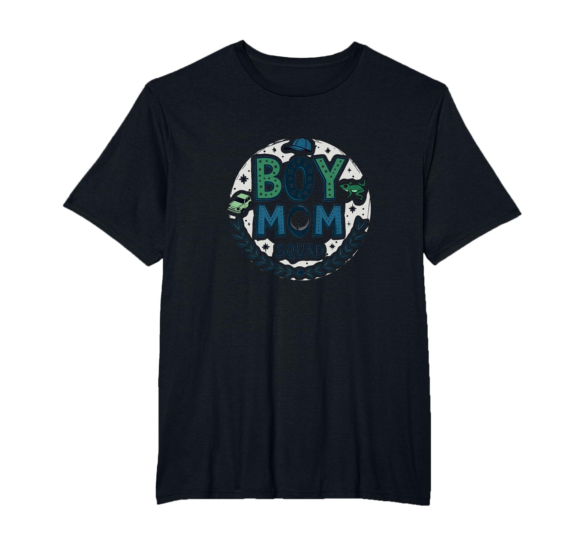 Mom Squad Proud Mama Baseball Cap T-Shirt - Aesthetic Graphic for Adults - T-Shirt, Sweatshirt, Hoodie