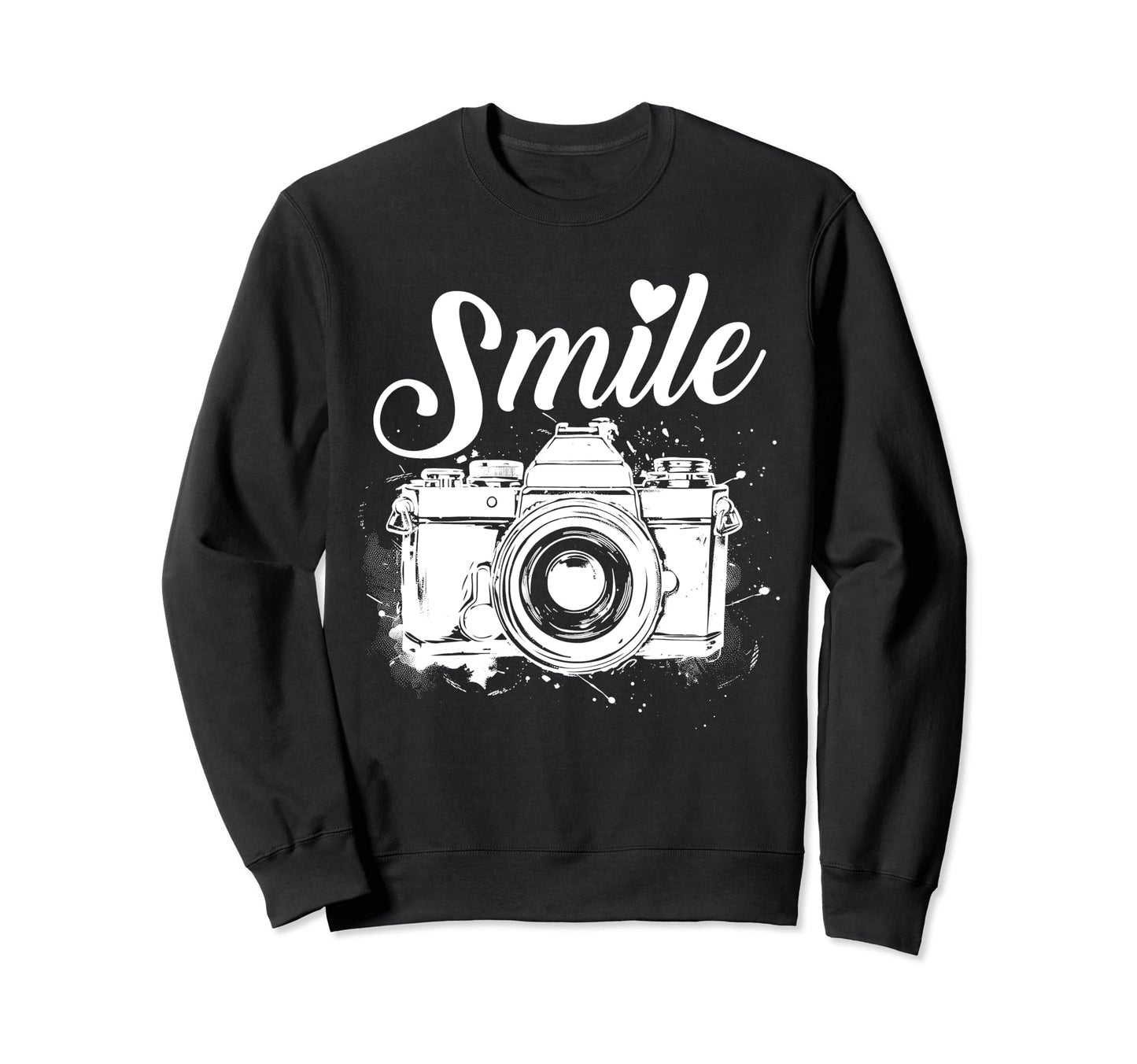 Photographer Smile Camera Funny Sweatshirt - Custom Art Print Unisex - T-Shirt, Sweatshirt, Hoodie