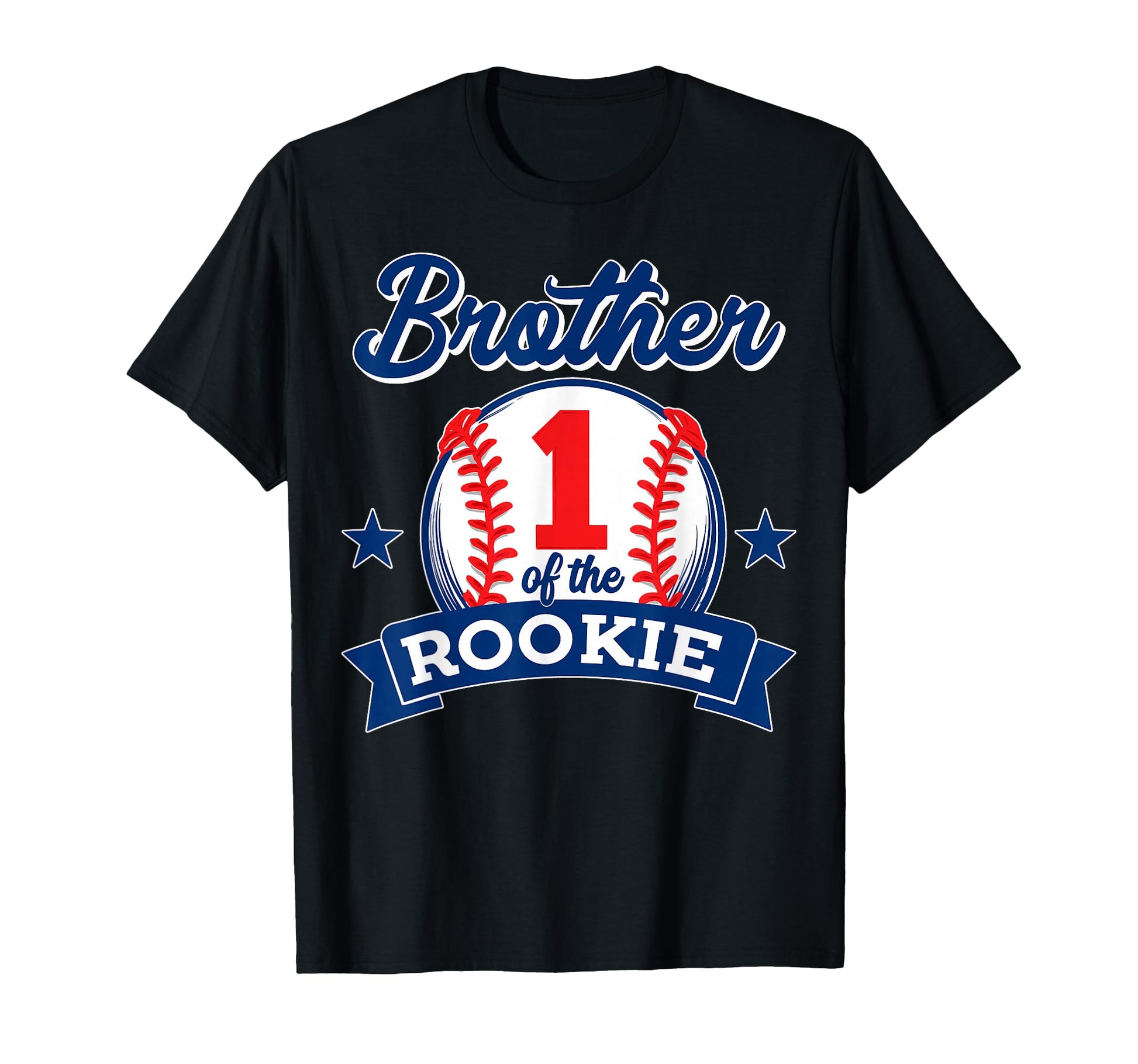 Brother Rookie 1St Birthday Baseball Theme T-Shirt - Unique Graphic Unisex - T-Shirt, Sweatshirt, Hoodie