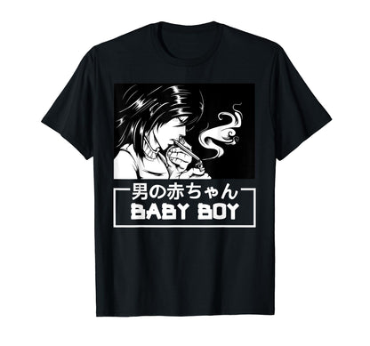 Aesthetic Vaporwave Anime Japanese T-Shirt - Fun Novelty Design Men Women - T-Shirt, Sweatshirt, Hoodie