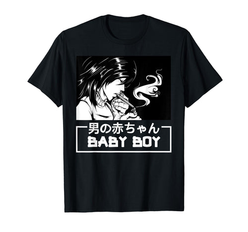 Aesthetic Vaporwave Anime Japanese T-Shirt - Fun Novelty Design Men Women - T-Shirt, Sweatshirt, Hoodie