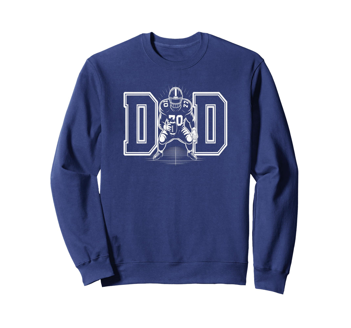 Football Dad Fathers Day Usa Sweatshirt - Aesthetic Graphic for Adults - T-Shirt, Sweatshirt, Hoodie