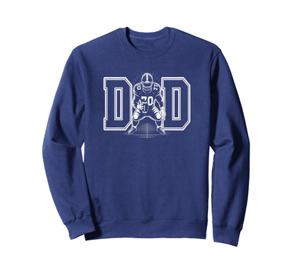 Football Dad Fathers Day Usa Sweatshirt - Aesthetic Graphic for Adults - T-Shirt, Sweatshirt, Hoodie