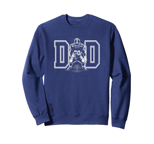Football Dad Fathers Day Usa Sweatshirt - Aesthetic Graphic for Adults - T-Shirt, Sweatshirt, Hoodie