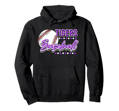 Tigers Baseball Mom Game Day School Hoodie - Casual Everyday Wear Unisex - T-Shirt, Sweatshirt, Hoodie