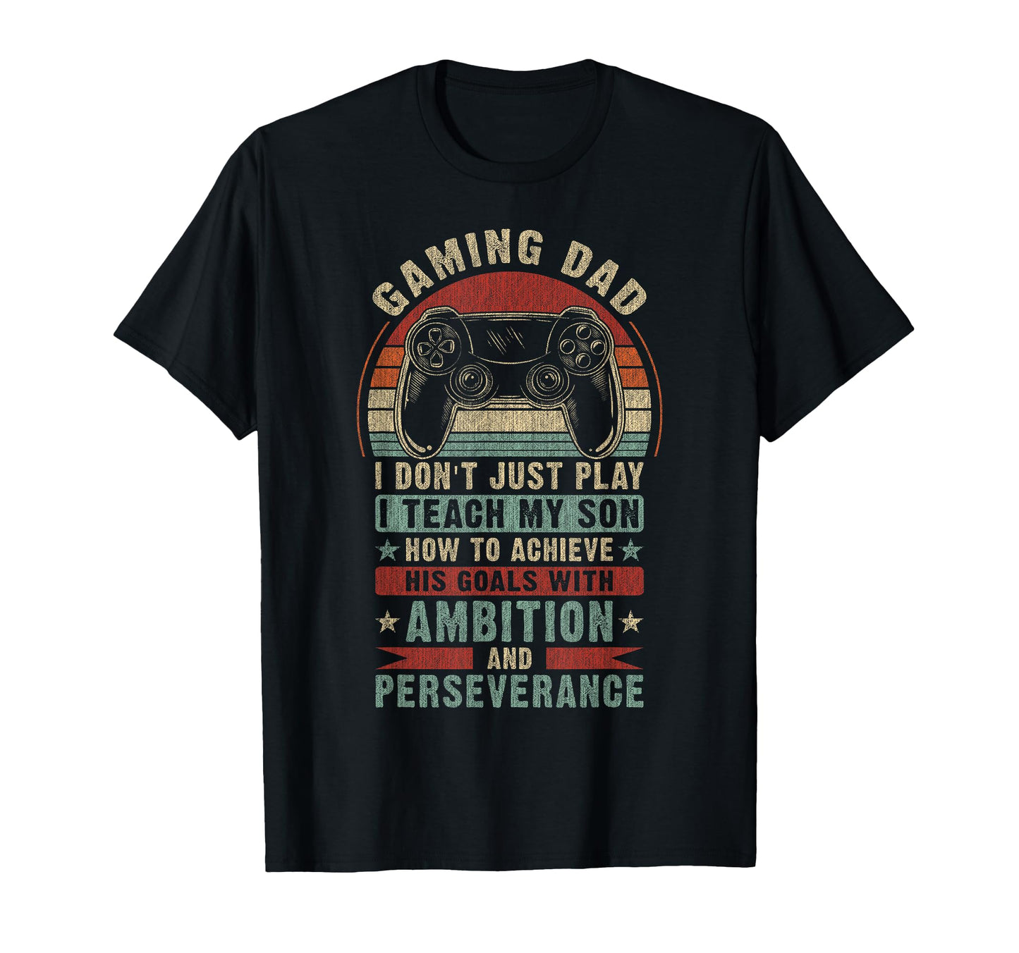 Gaming Dad Father Son Fathers Day Video T-Shirt - Graphic Print Unisex - T-Shirt, Sweatshirt, Hoodie