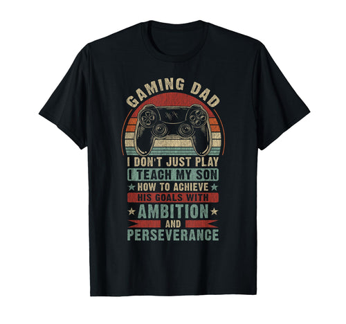 Gaming Dad Father Son Fathers Day Video T-Shirt - Graphic Print Unisex - T-Shirt, Sweatshirt, Hoodie
