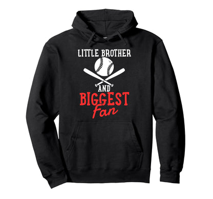 Little Brother Baseball Fan Baseball Hoodie - Graphic Print for Adults - T-Shirt, Sweatshirt, Hoodie