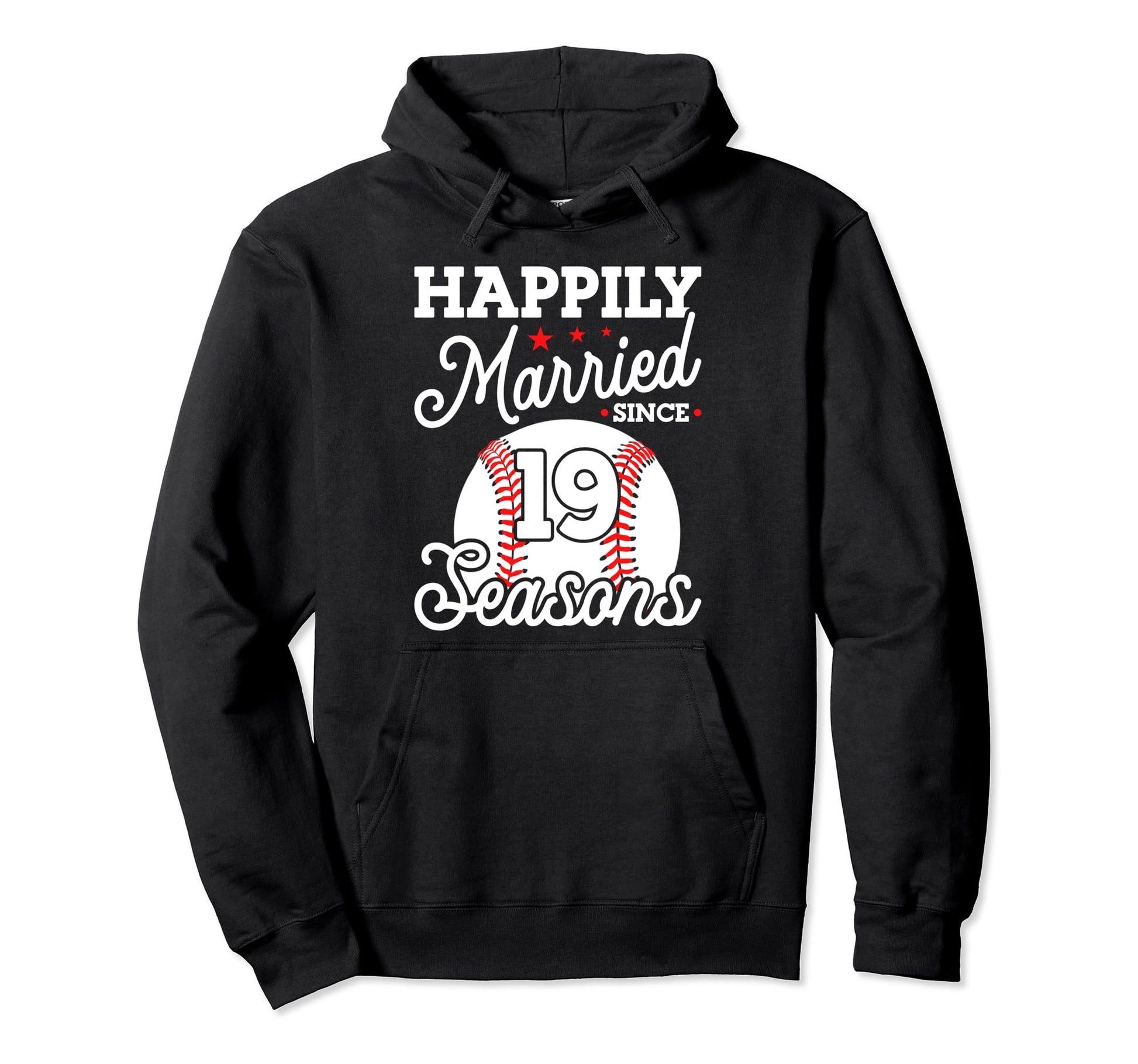 19Th Wedding Anniversary Baseball Husband Hoodie - Custom Art Print Unisex - T-Shirt, Sweatshirt, Hoodie