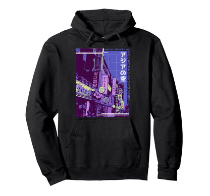 Asian Street Vaporwave Aesthetics Artistic Hoodie - Graphic Print Unisex - T-Shirt, Sweatshirt, Hoodie