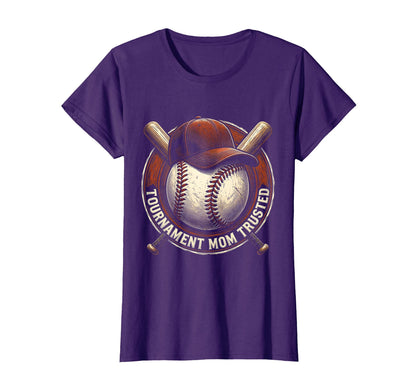 Tournament Mom Trusted Baseball Mom T-Shirt - Aesthetic Graphic Unisex - T-Shirt, Sweatshirt, Hoodie