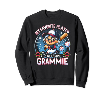 Baseball Grandma Grandmother Granny Sweatshirt - Unique Graphic for Adults - T-Shirt, Sweatshirt, Hoodie