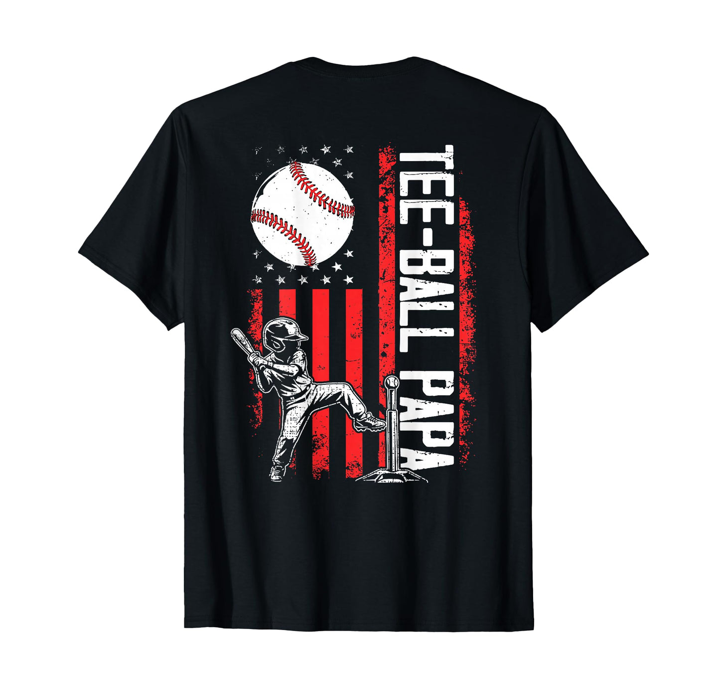 Ball Papa Us Flag Patriotic Grandpa T-Shirt - Trendy Graphic Unisex - T-Shirt, Sweatshirt, Hoodie