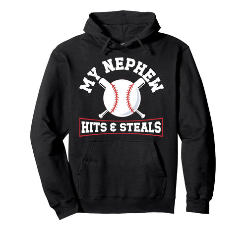 My Nephew Baseball Uncle Baseball Player Hoodie - Unique Graphic Men Women - T-Shirt, Sweatshirt, Hoodie