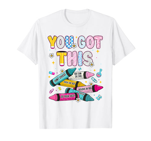 You Got This Dont Stress Rock Test T-Shirt - Trendy Graphic for Adults - T-Shirt, Sweatshirt, Hoodie