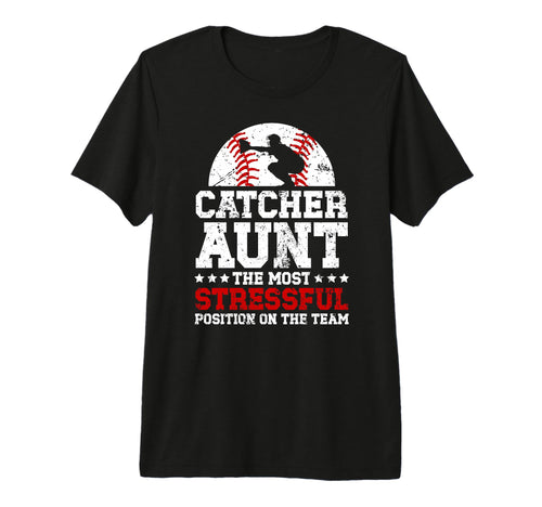 Baseball Catcher Aunt Funny Baseball T-Shirt - Trendy Graphic for Adults - T-Shirt, Sweatshirt, Hoodie