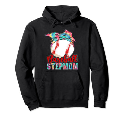 Baseball Stepmother Birthday Player Hoodie - Fun Novelty Design for Adults - T-Shirt, Sweatshirt, Hoodie