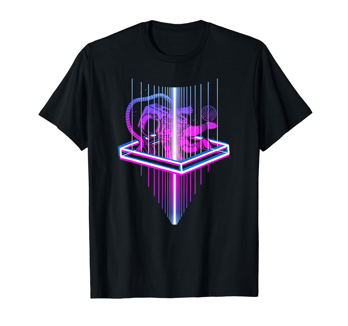 Floating Space Retrowave Synthwave T-Shirt - Aesthetic Graphic for Adults - T-Shirt, Sweatshirt, Hoodie