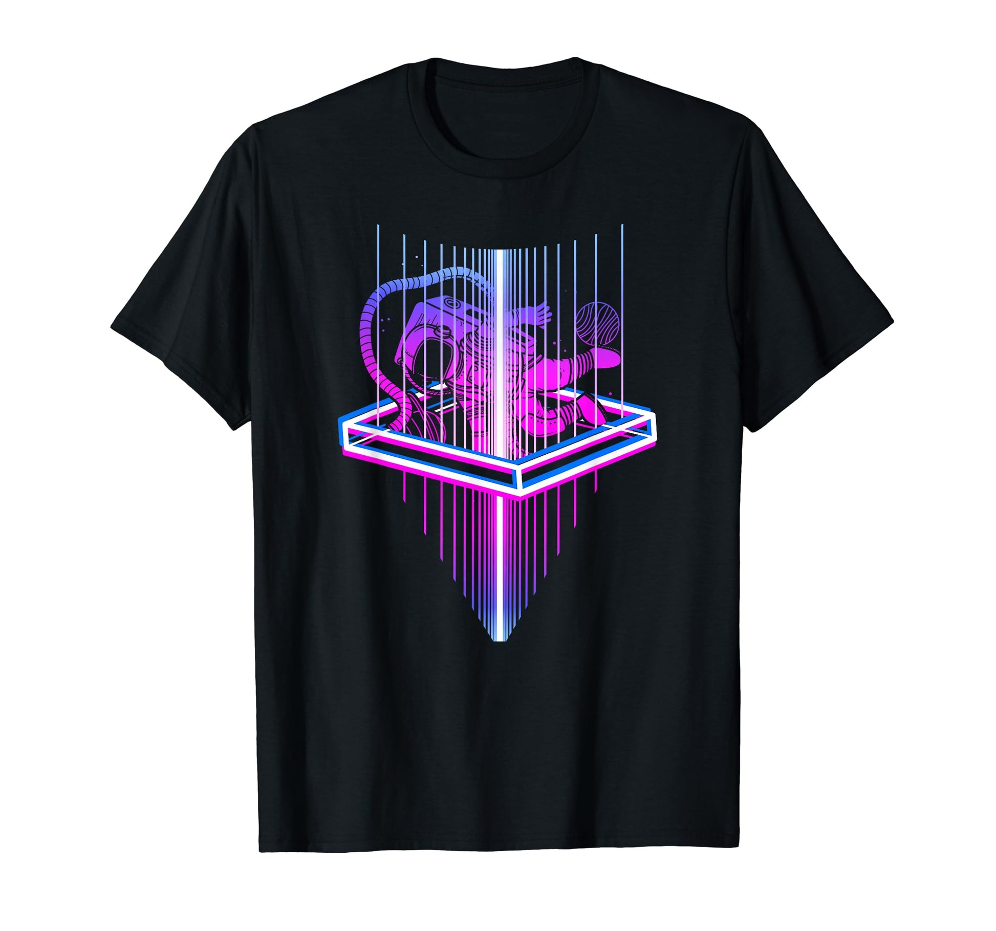 Floating Space Retrowave Synthwave T-Shirt - Aesthetic Graphic for Adults - T-Shirt, Sweatshirt, Hoodie