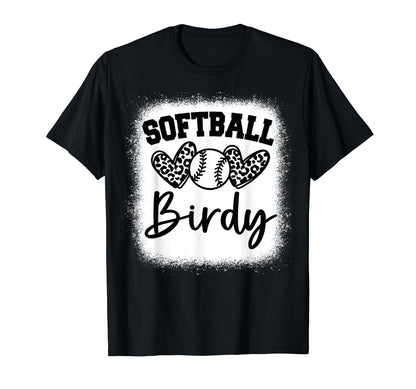 Personalized Baseball Heart Birdy T-Shirt - Minimalist Print for Adults - T-Shirt, Sweatshirt, Hoodie