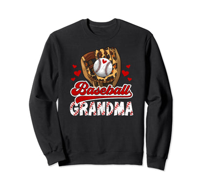 Baseball Grandma Leopard Grandma Sweatshirt - Novelty Apparel Men Women - T-Shirt, Sweatshirt, Hoodie